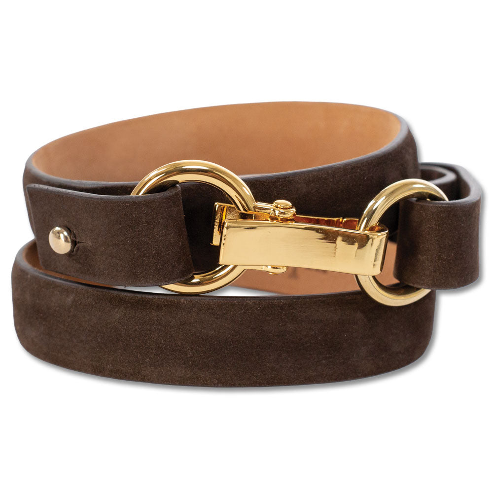 Women's 7/8" Nubuck Calf Belt-Women's Accessories-Coffee-XS-Kevin's Fine Outdoor Gear & Apparel