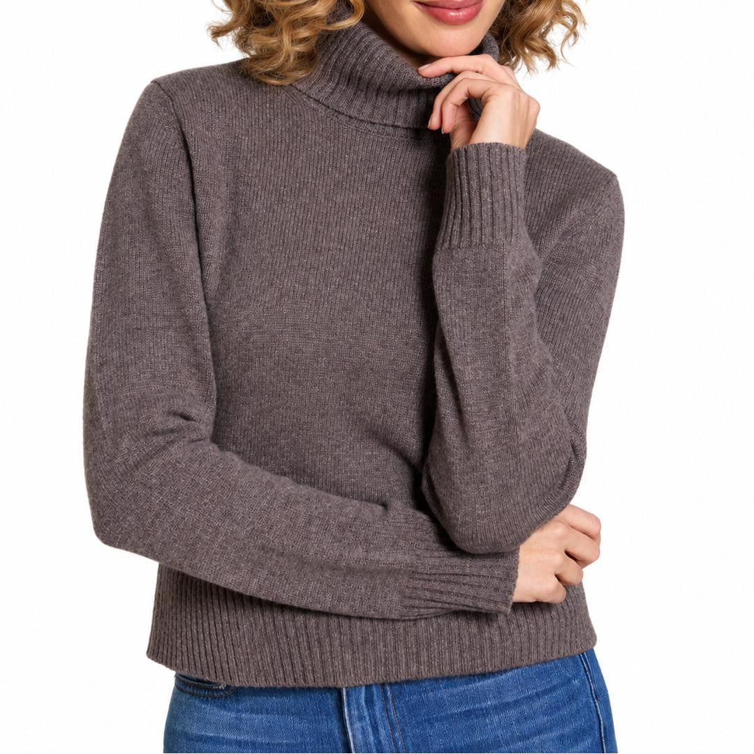 Alashan 100% Merino Eden Fold Over Turtleneck-Women's Clothing-Saddle-XS-Kevin's Fine Outdoor Gear & Apparel