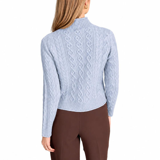 Alashan Cashmere Ingrid Cable Mock Neck-Women's Clothing-Kevin's Fine Outdoor Gear & Apparel