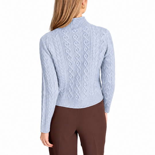 Alashan Cashmere Ingrid Cable Mock Neck-Women's Clothing-Kevin's Fine Outdoor Gear & Apparel