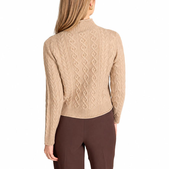 Alashan Cashmere Ingrid Cable Mock Neck-Women's Clothing-Kevin's Fine Outdoor Gear & Apparel