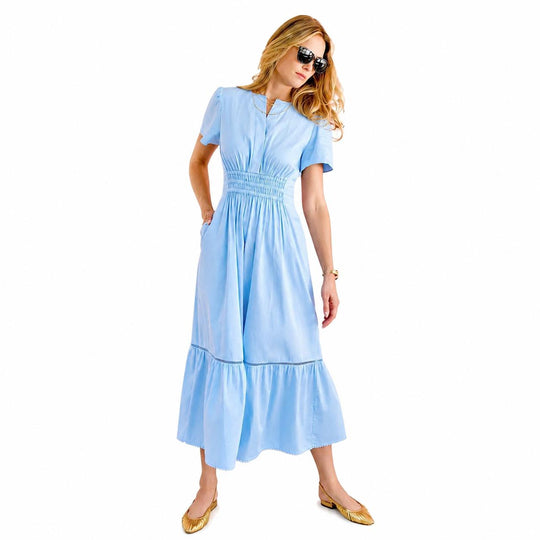 Sheridan French Eloise Dress-Women's Clothing-Porcelain Sky-XS-Kevin's Fine Outdoor Gear & Apparel