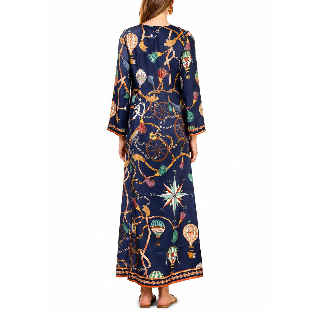 Hale Bob Valery Silk Long Dress-Women's Clothing-Kevin's Fine Outdoor Gear & Apparel