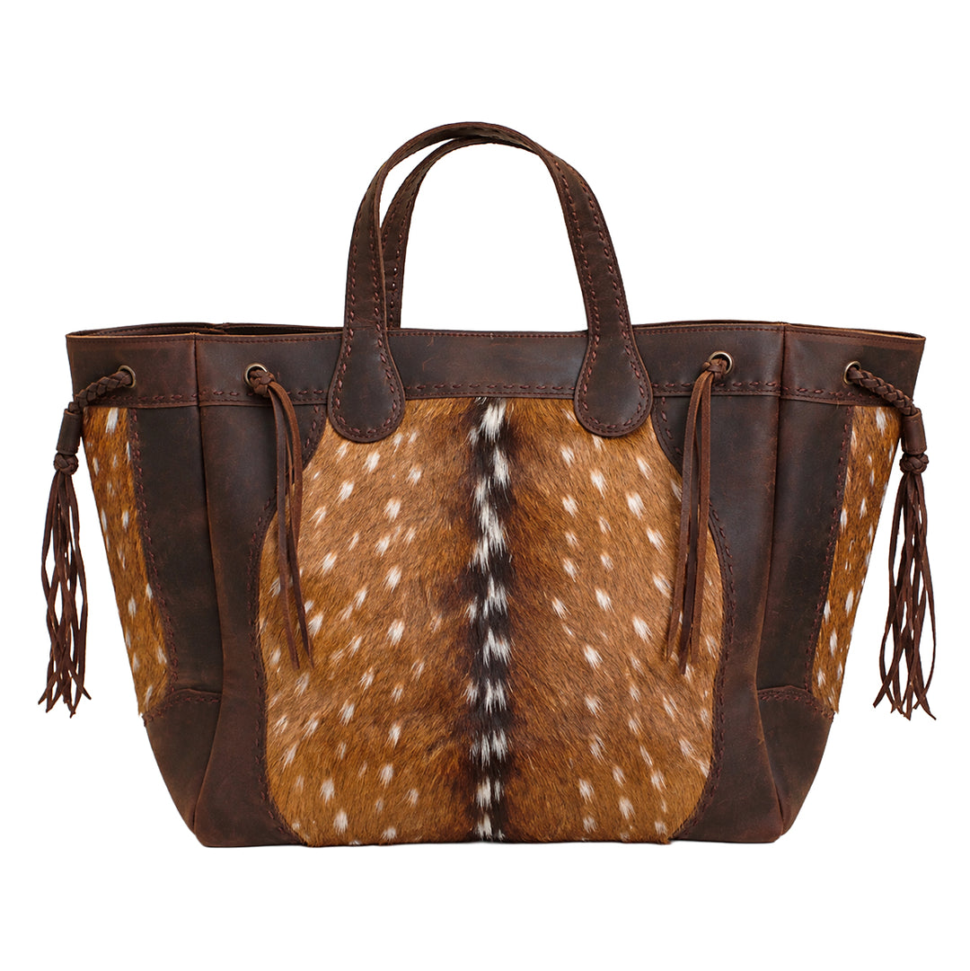 Cheyenne Axis Deer Hide Hamilton Hand Bag