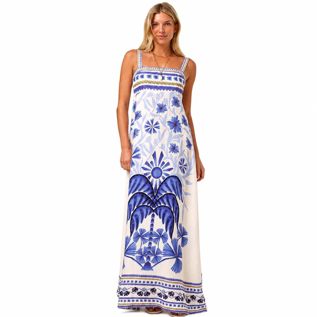 Shore Delphine Ankle Maxi Dress-Women's Clothing-Blue Mirage II-XS-Kevin's Fine Outdoor Gear & Apparel