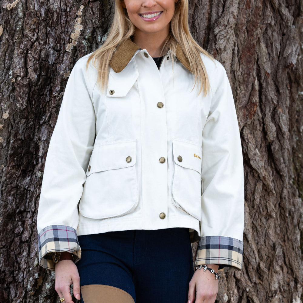 Barbour Cropped Beadnell Casual Jacket-Women's Clothing-Kevin's Fine Outdoor Gear & Apparel
