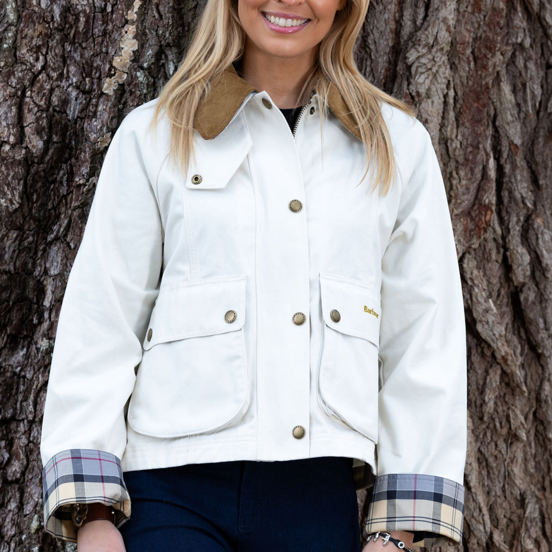 Barbour Cropped Beadnell Casual Jacket-Women's Clothing-Kevin's Fine Outdoor Gear & Apparel
