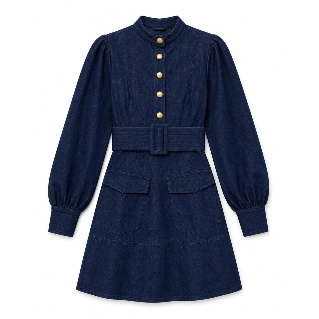 Marie Oliver Leanna Denim Dress-Women's Clothing-Kevin's Fine Outdoor Gear & Apparel
