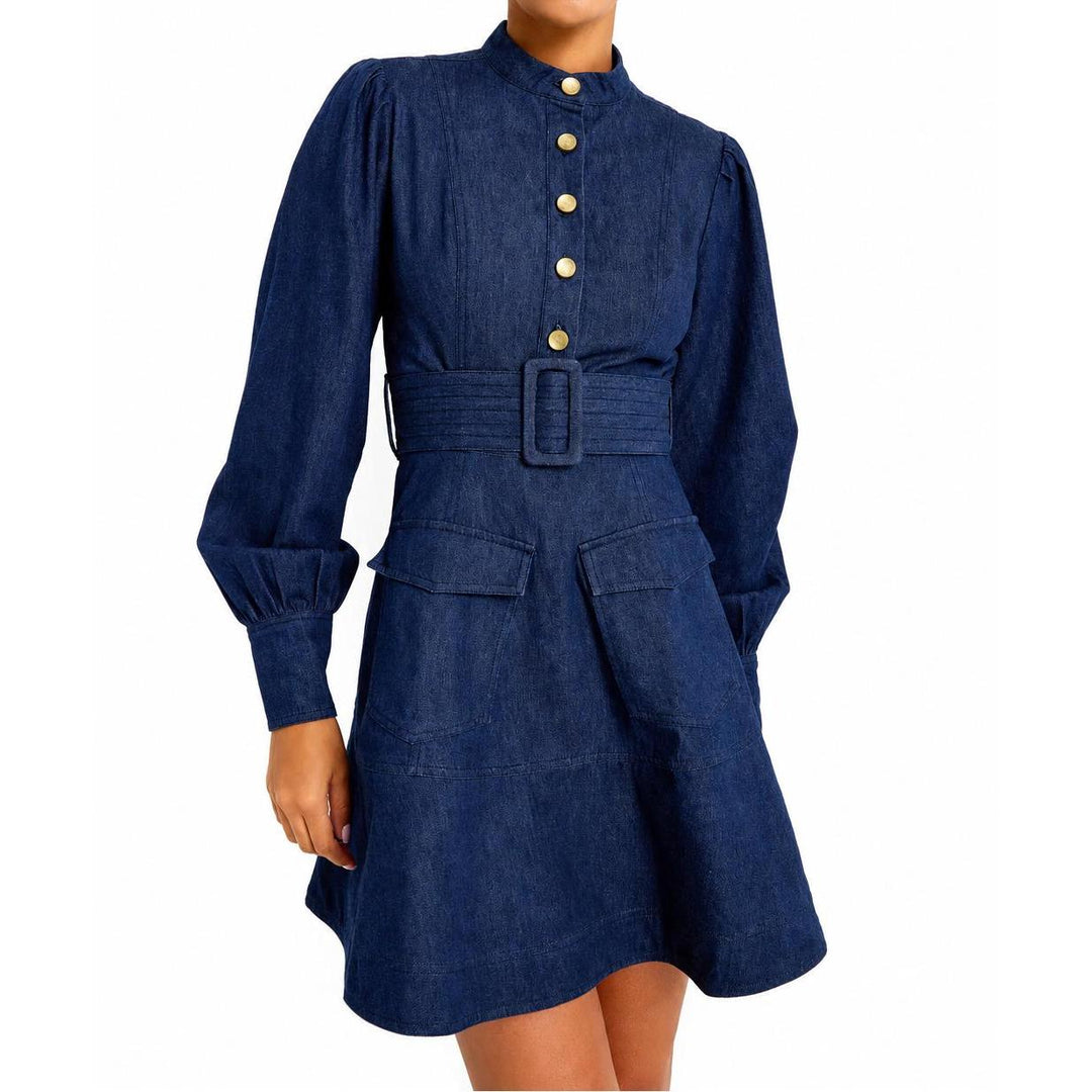 Marie Oliver Leanna Denim Dress-Women's Clothing-Kevin's Fine Outdoor Gear & Apparel
