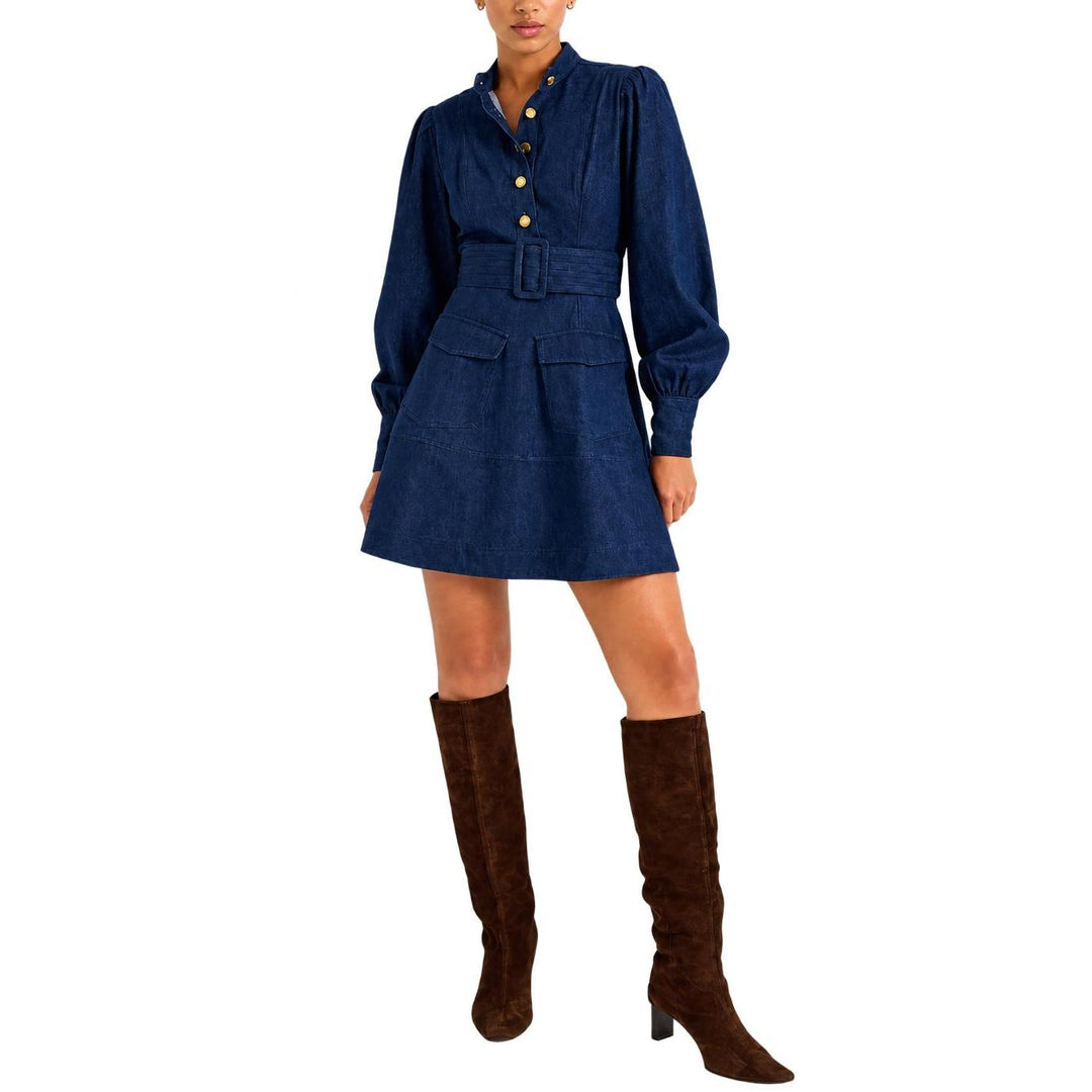 Marie Oliver Leanna Denim Dress-Women's Clothing-Kevin's Fine Outdoor Gear & Apparel