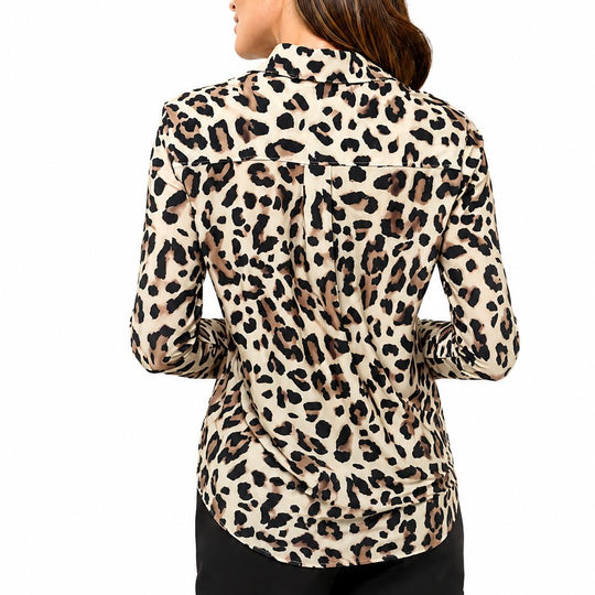 Anatomie Tania Long Sleeve Snap Front Top
