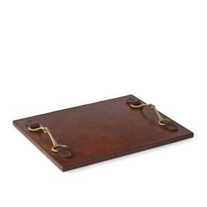 16" Leather Tray with Horse Bit Handles-Home/Giftware-Kevin's Fine Outdoor Gear & Apparel