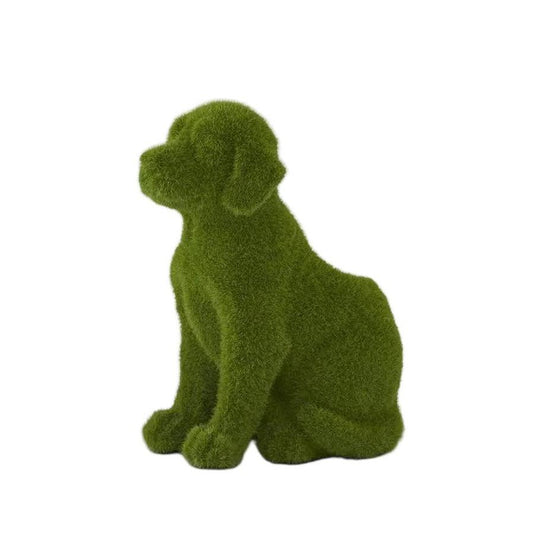 Resin Green Flocked Mossy Dog Containers w/ Drain-Home/Giftware-Sitting-Kevin's Fine Outdoor Gear & Apparel