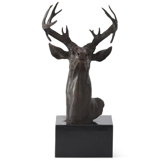 20" Bronze Deer Bust Sculpture-Home/Giftware-Kevin's Fine Outdoor Gear & Apparel