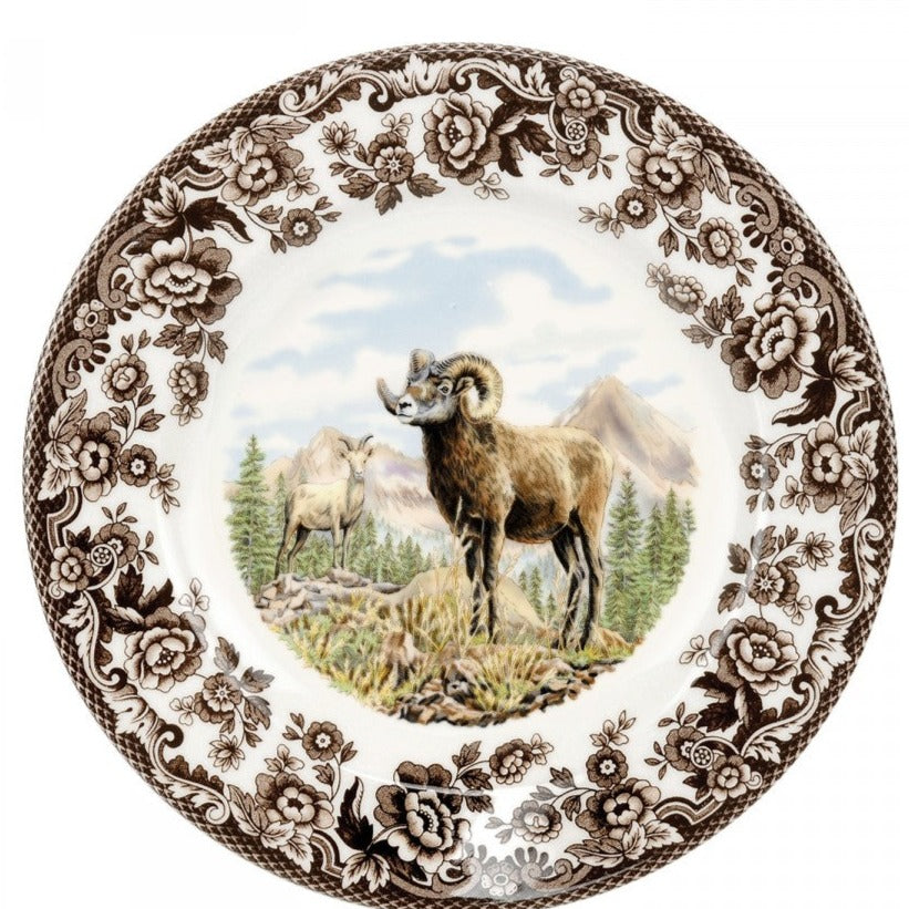 Spode Woodland Salad Plate-Home/Giftware-BIGHORN SHEEP-Kevin's Fine Outdoor Gear & Apparel