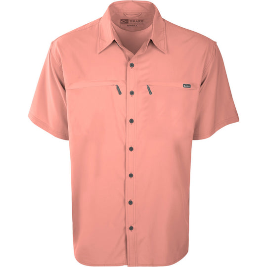 Drake Town Lake Short Sleeve Fishing Shirt-Men's Clothing-Peach Pearl-S-Kevin's Fine Outdoor Gear & Apparel