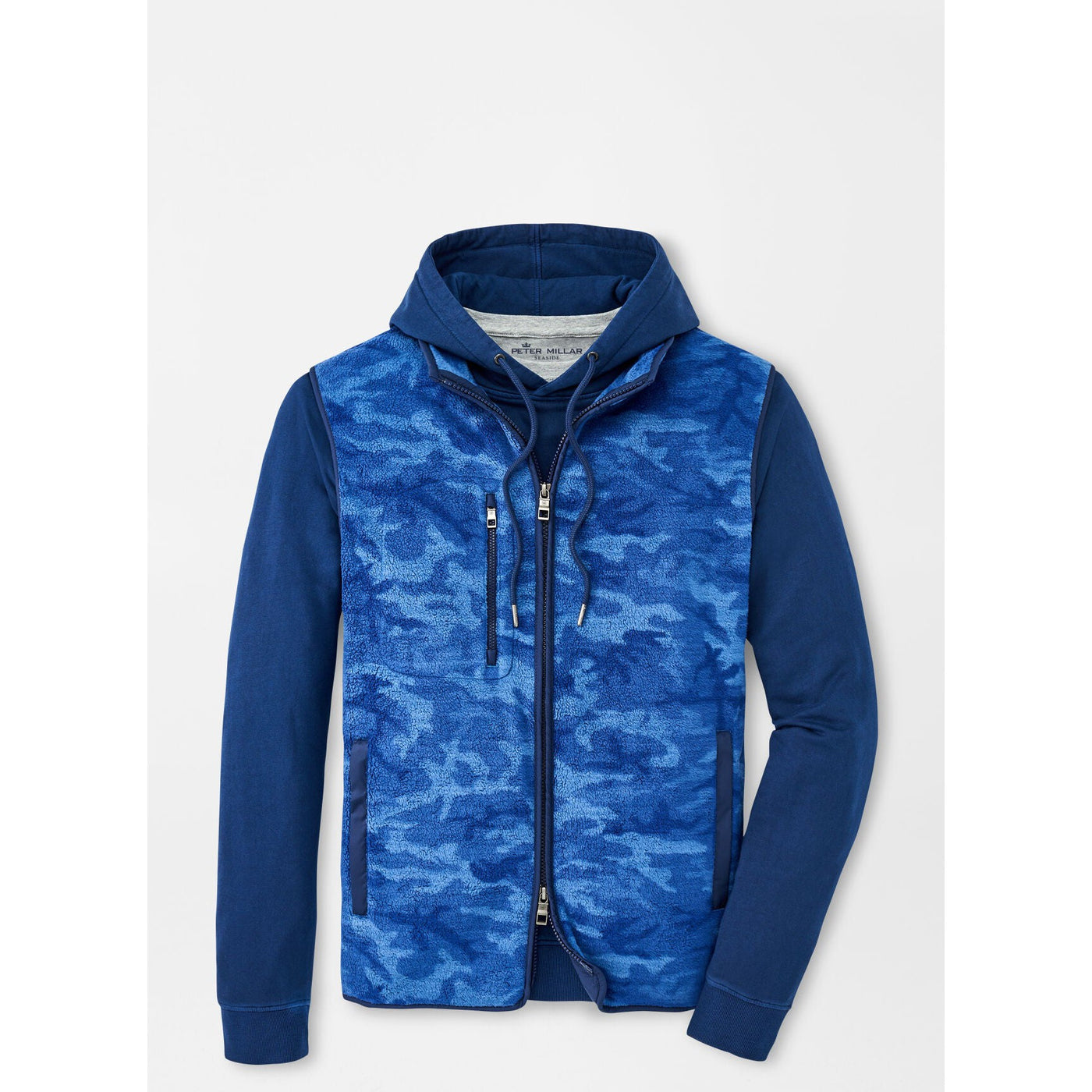 Peter Millar Micro Shearling Fleece Vest-Men's Clothing-Atlantic Blue-M-Kevin's Fine Outdoor Gear & Apparel