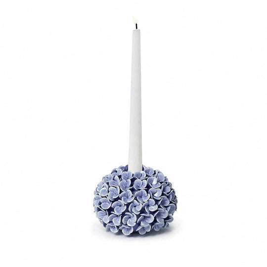 Hydrangea Flower Bud Vase/Taper Candle Holder-Home/Giftware-Blue-Kevin's Fine Outdoor Gear & Apparel