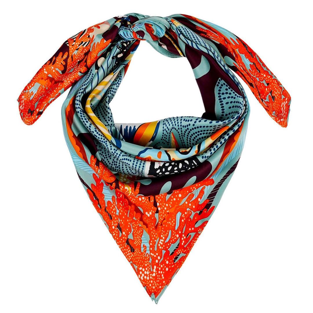 Coral Blue Medium Scarf-Women's Accessories-Kevin's Fine Outdoor Gear & Apparel