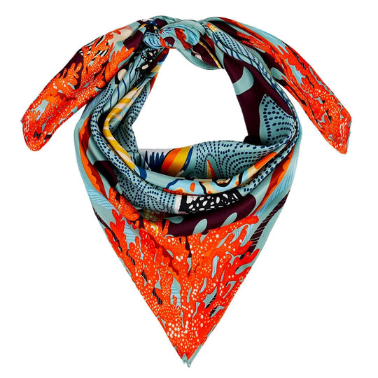 Coral Blue Medium Scarf-Women's Accessories-Kevin's Fine Outdoor Gear & Apparel