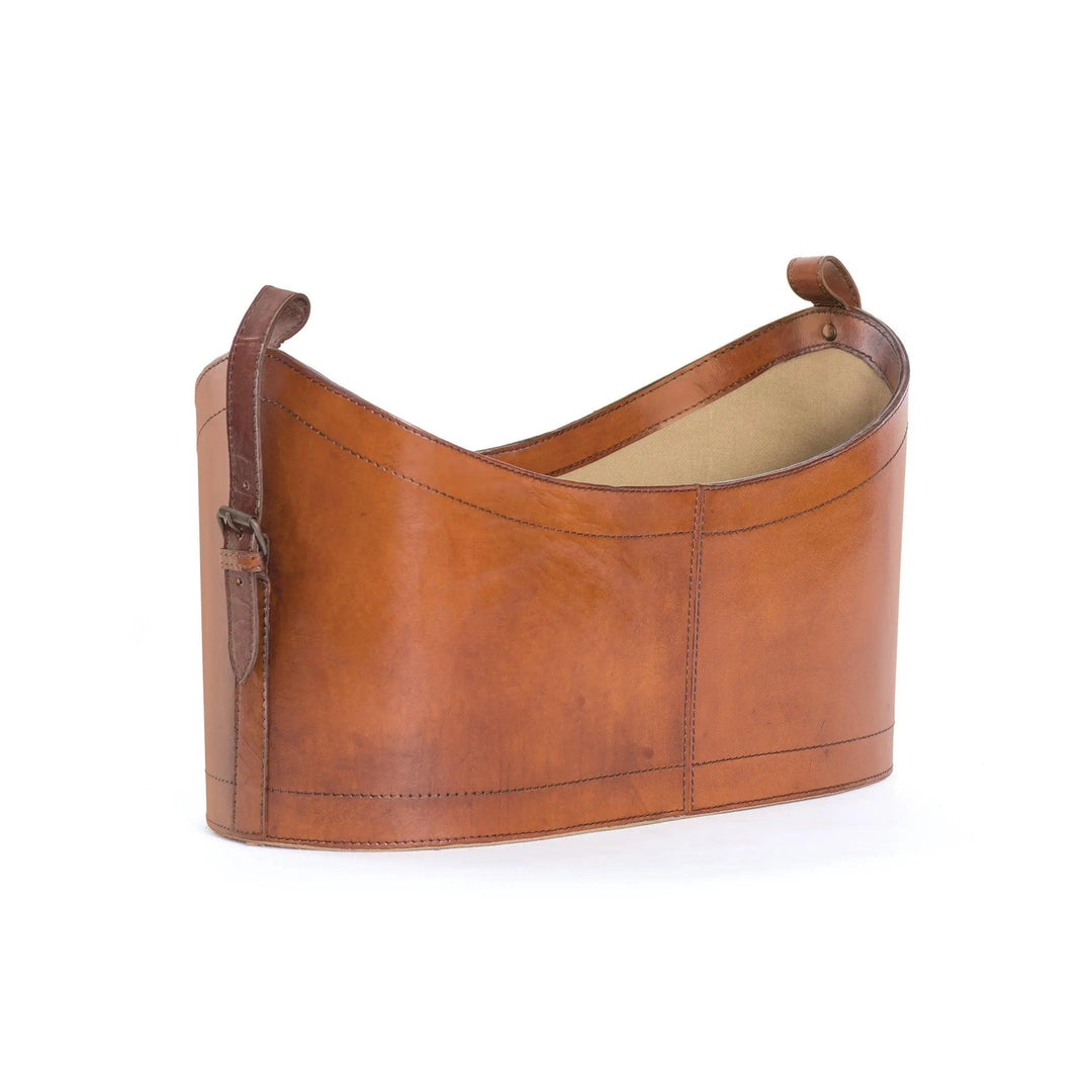 Farlow Leather Magazine Basket-Home/Giftware-Kevin's Fine Outdoor Gear & Apparel