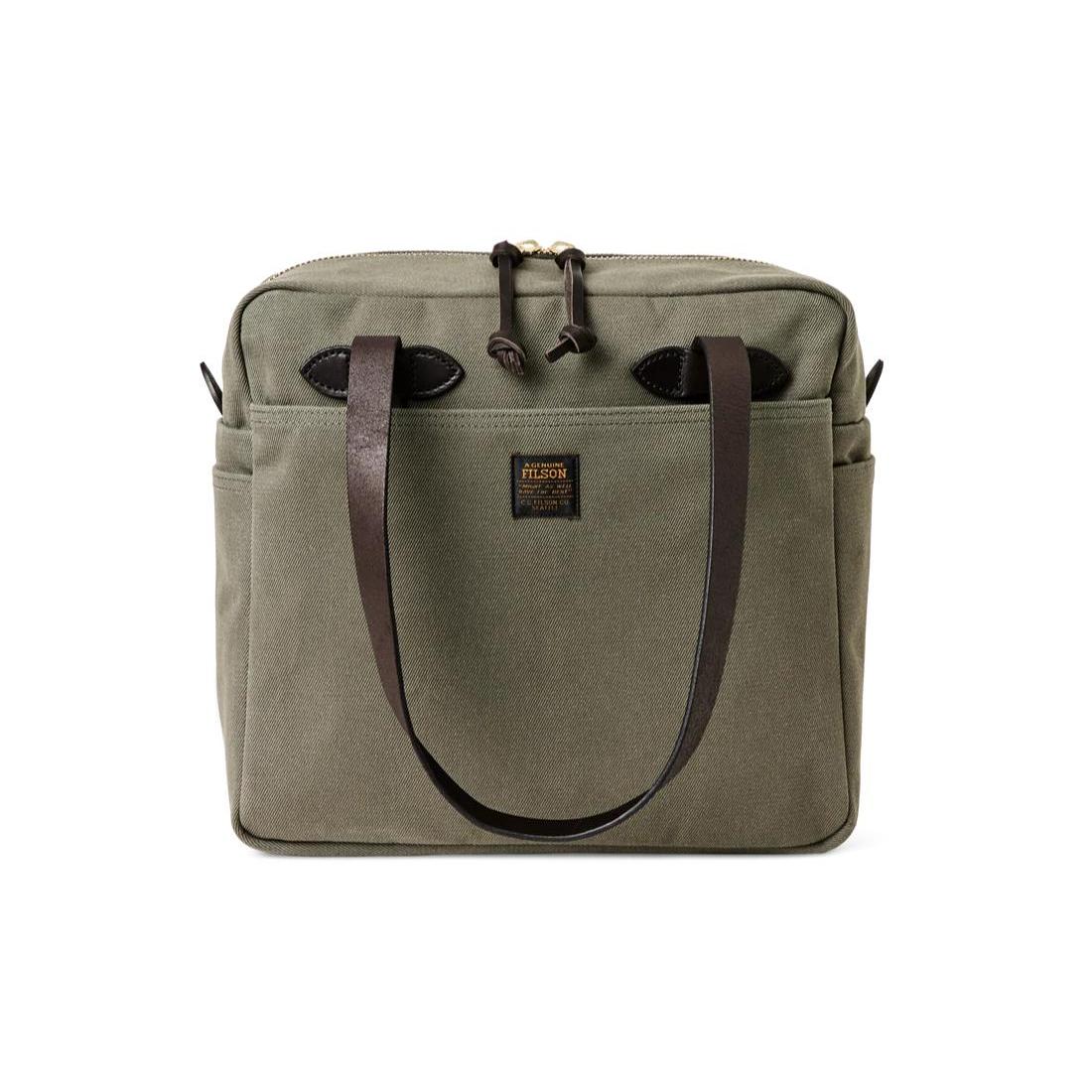 バッグ FILSON RUGGED TWILL TOTE BAG WITH ZIPPER Filson Rugged Twill Zipper Tote Bag – Kevin's Fine Outdoor Gear