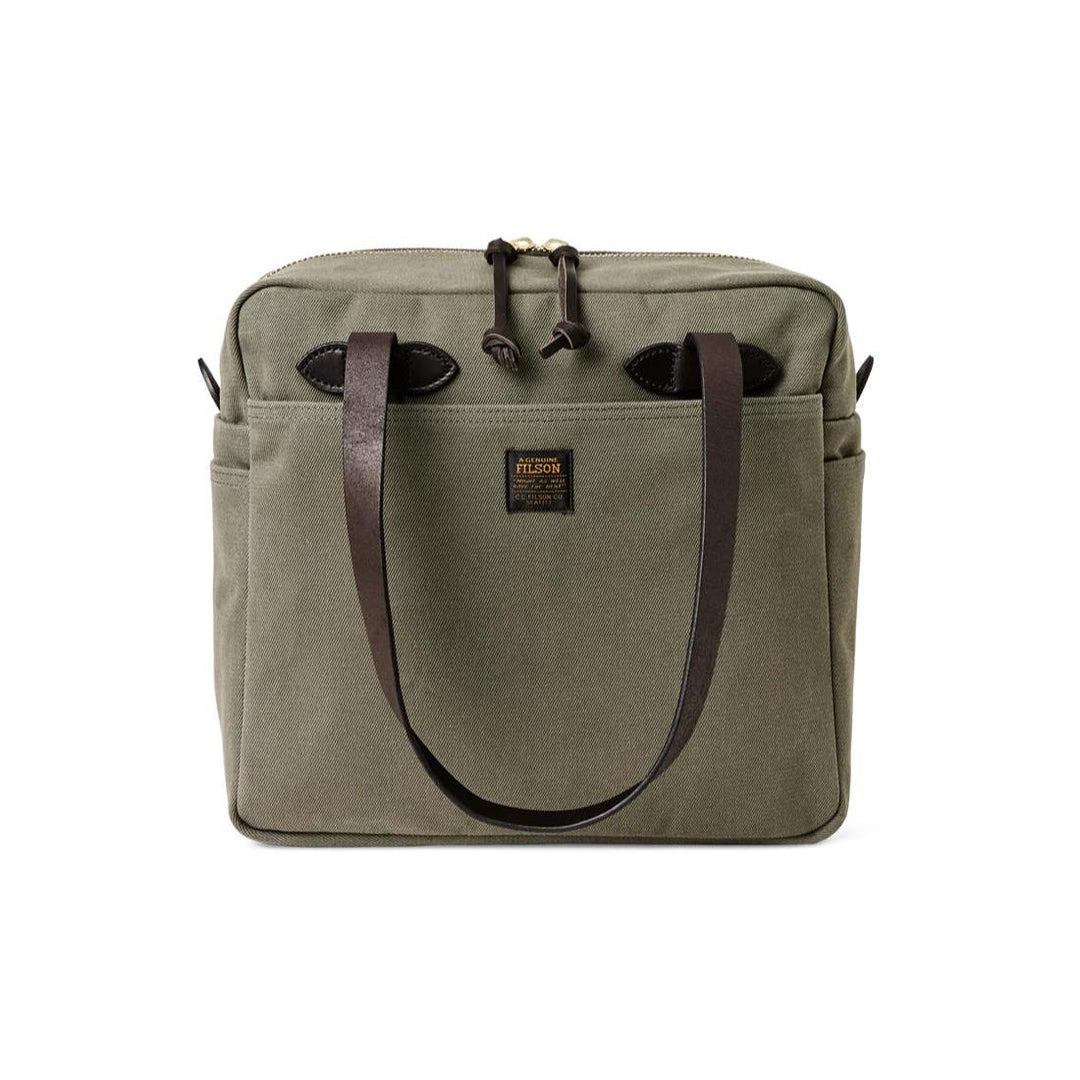 Filson Rugged Twill Zipper Tote Bag-Luggage-Otter Green-Kevin's Fine Outdoor Gear & Apparel