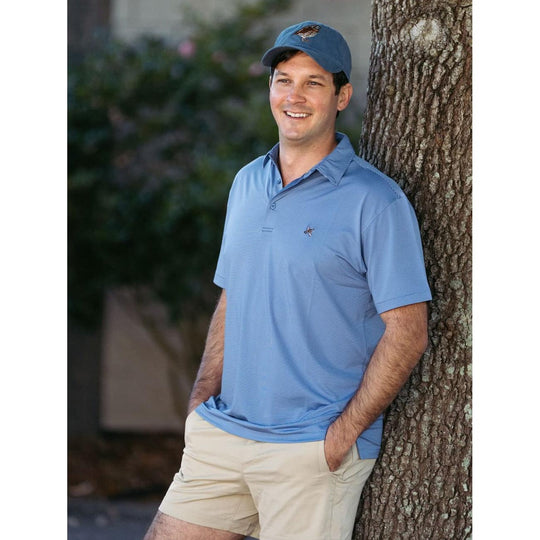 Kevin's Stretch Performance Quail Striped Polo-Men's Clothing-Kevin's Fine Outdoor Gear & Apparel