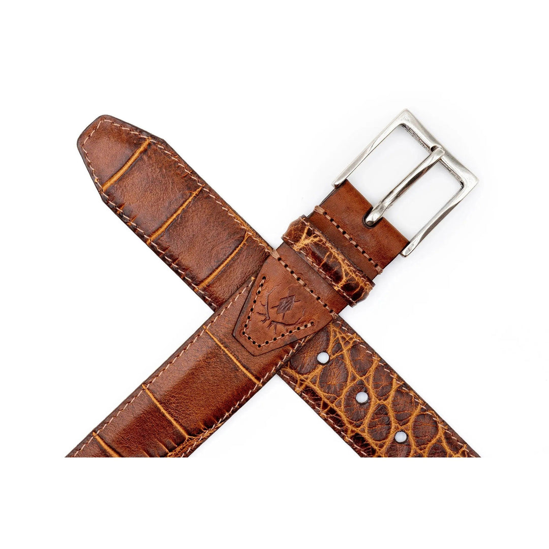 Martin Dingman Perry Italian Alligator Grain Leather Belt