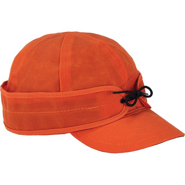 Stormy Kromer Waxed Cotton Cap-Men's Accessories-Blaze Orange-7 1/4-Kevin's Fine Outdoor Gear & Apparel