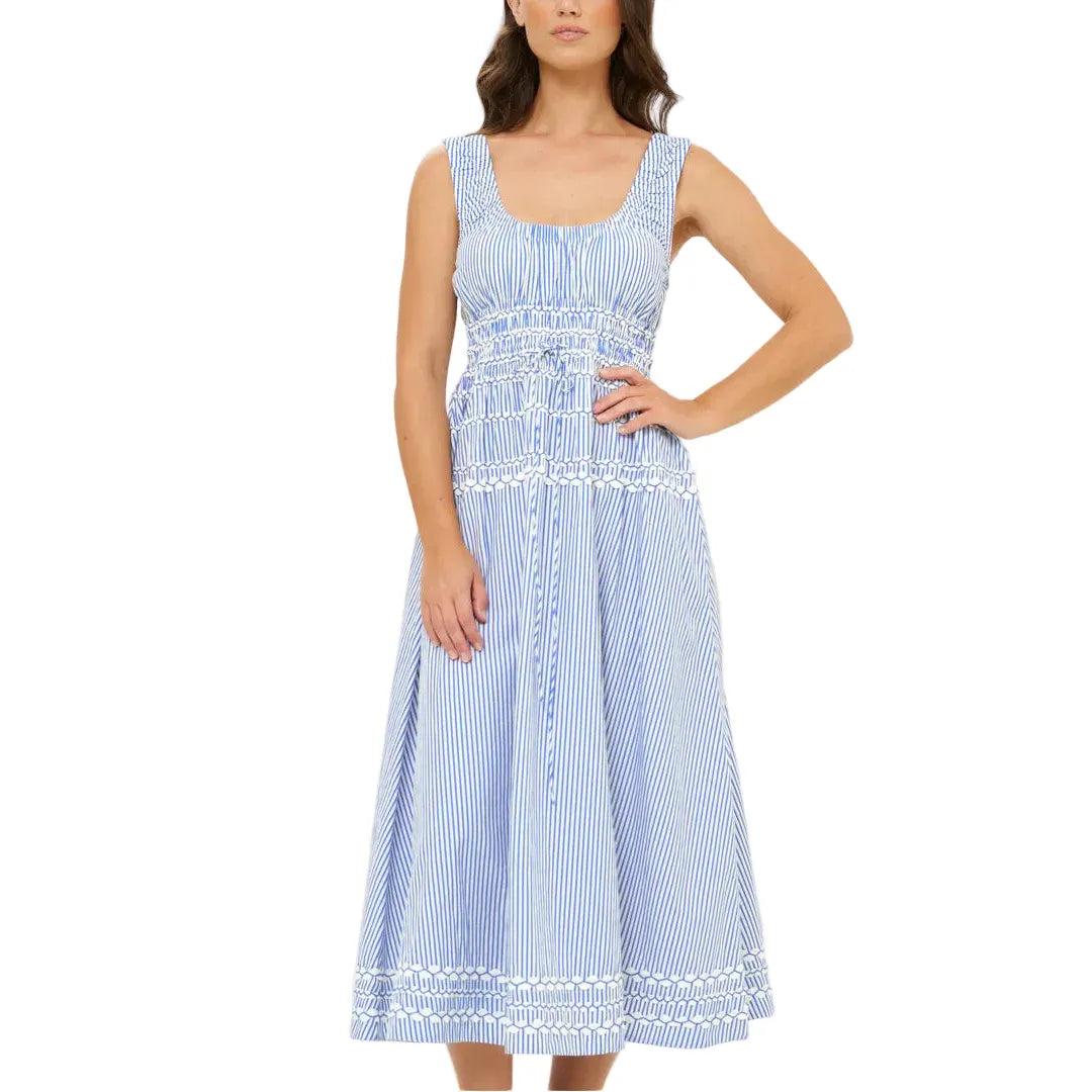 Oliphant Harper Dress-Women's Clothing-Sconset Blue-XS-Kevin's Fine Outdoor Gear & Apparel