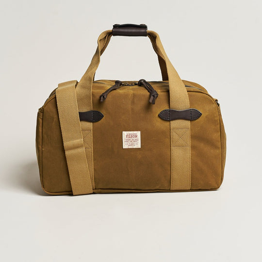 Filson Tin Cloth Small Duffle Bag-Luggage-Dark Tan-Kevin's Fine Outdoor Gear & Apparel