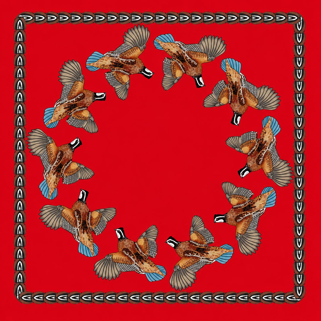 Kevin's Flying Quail Ring Scarf-Women's Accessories-Red-Kevin's Fine Outdoor Gear & Apparel