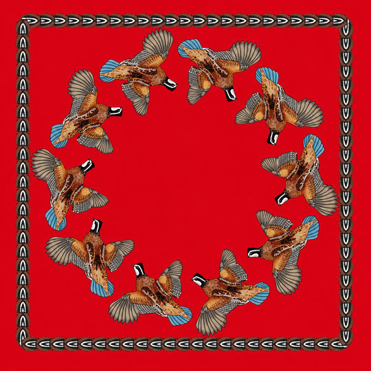 Kevin's Flying Quail Ring Scarf-Women's Accessories-Red-Kevin's Fine Outdoor Gear & Apparel