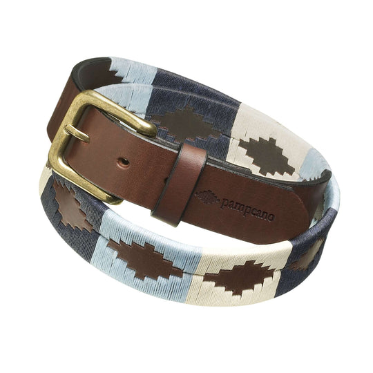 Pampeano Sereno Polo Belt-Men's Accessories-Navy/Cream-85/US32"-Kevin's Fine Outdoor Gear & Apparel