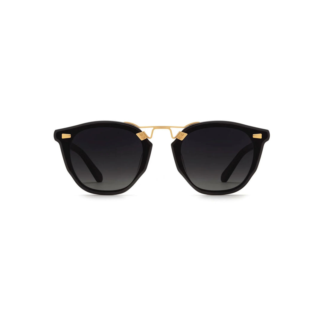 Krewe "Beau Nylon" Sunglasses-Sunglasses-Black + Shadow-Grey Gradient (P)-Kevin's Fine Outdoor Gear & Apparel