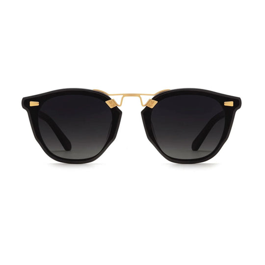Krewe "Beau Nylon" Sunglasses-Sunglasses-Black + Shadow-Grey Gradient (P)-Kevin's Fine Outdoor Gear & Apparel