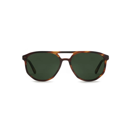 Krewe " Brando " Sunglasses-Sunglasses-Matte Hickory-Dark Green P-Kevin's Fine Outdoor Gear & Apparel