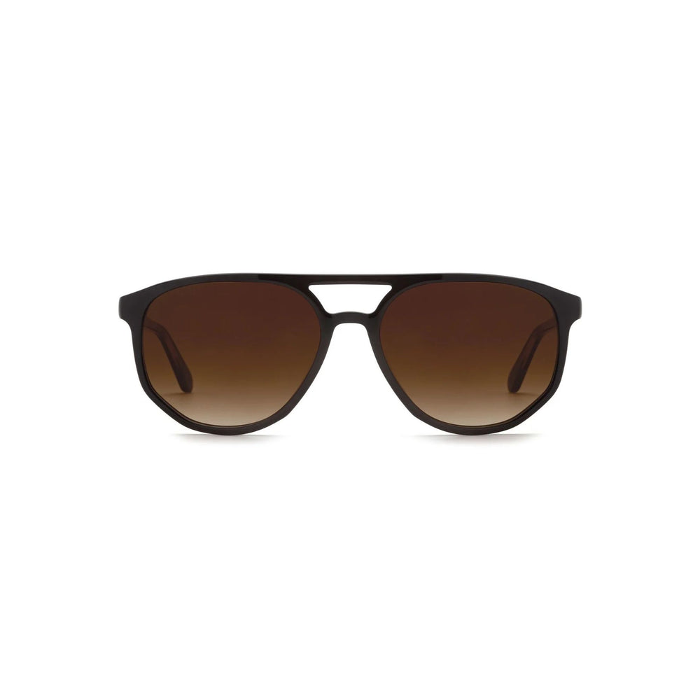 Krewe " Brando " Sunglasses-Sunglasses-Black + Black Tea-Amber Gradient-Kevin's Fine Outdoor Gear & Apparel
