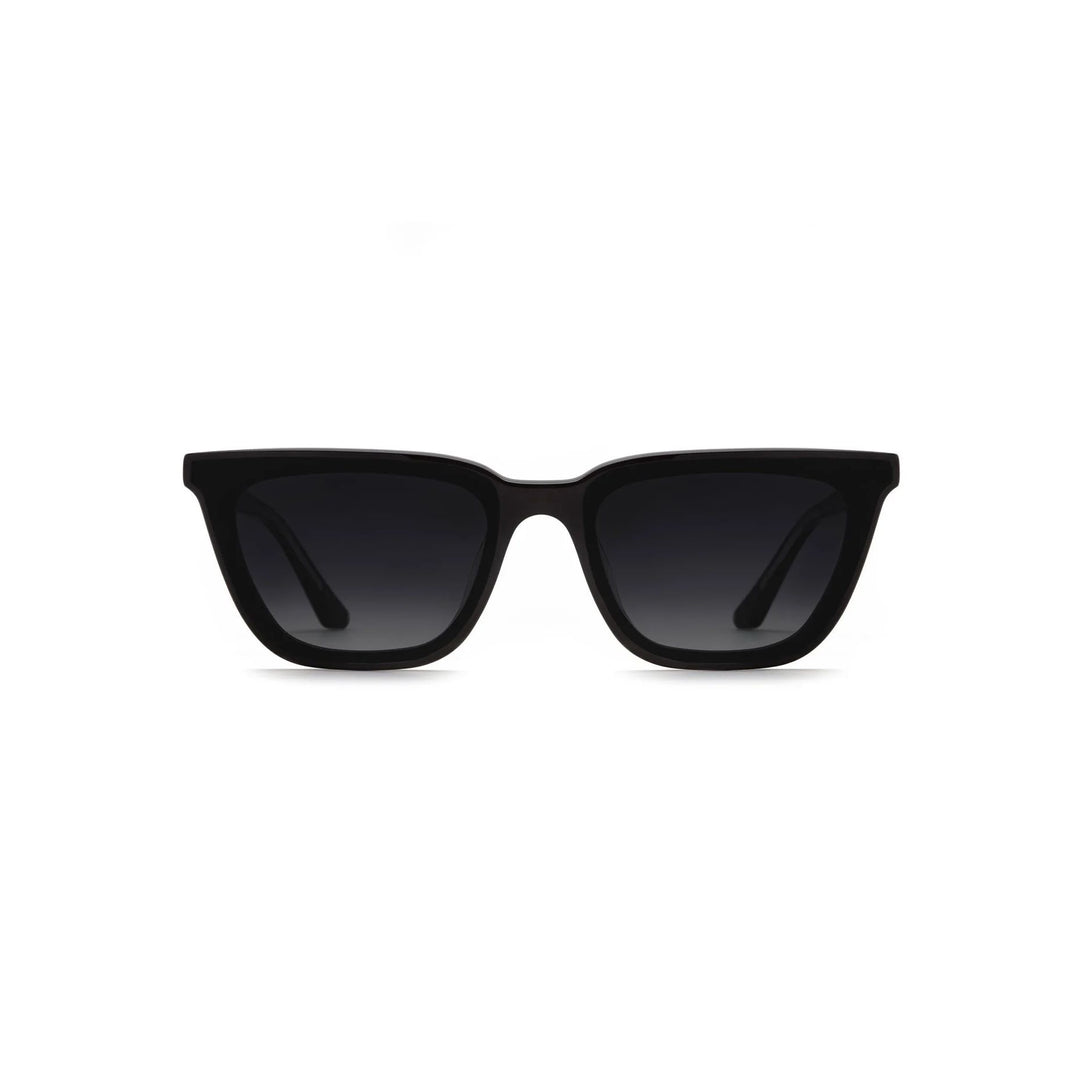Krewe " Bowery Nylon " Sunglasses-Sunglasses-Black + Black and Crystal-Grey Gradient-Kevin's Fine Outdoor Gear & Apparel