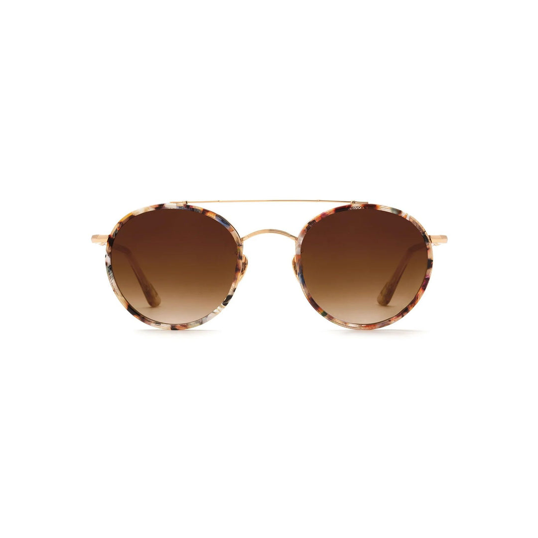 Krewe "Porter" Sunglasses-Sunglasses-18K Titanium + Capri + Petal-Amber Gradient-Kevin's Fine Outdoor Gear & Apparel