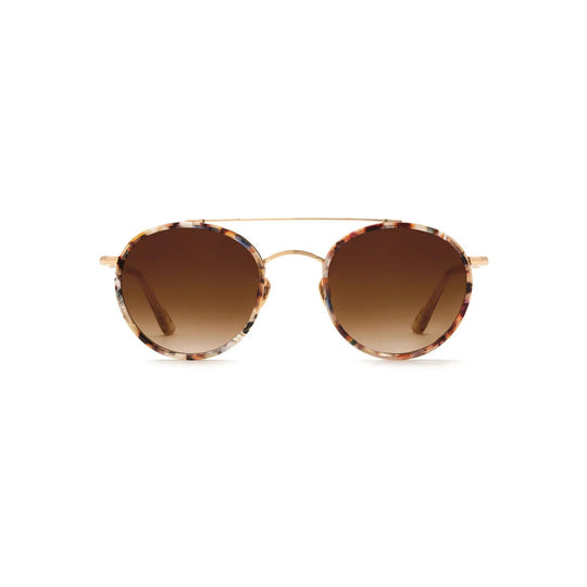 Krewe "Porter" Sunglasses-Sunglasses-18K Titanium + Capri + Petal-Amber Gradient-Kevin's Fine Outdoor Gear & Apparel
