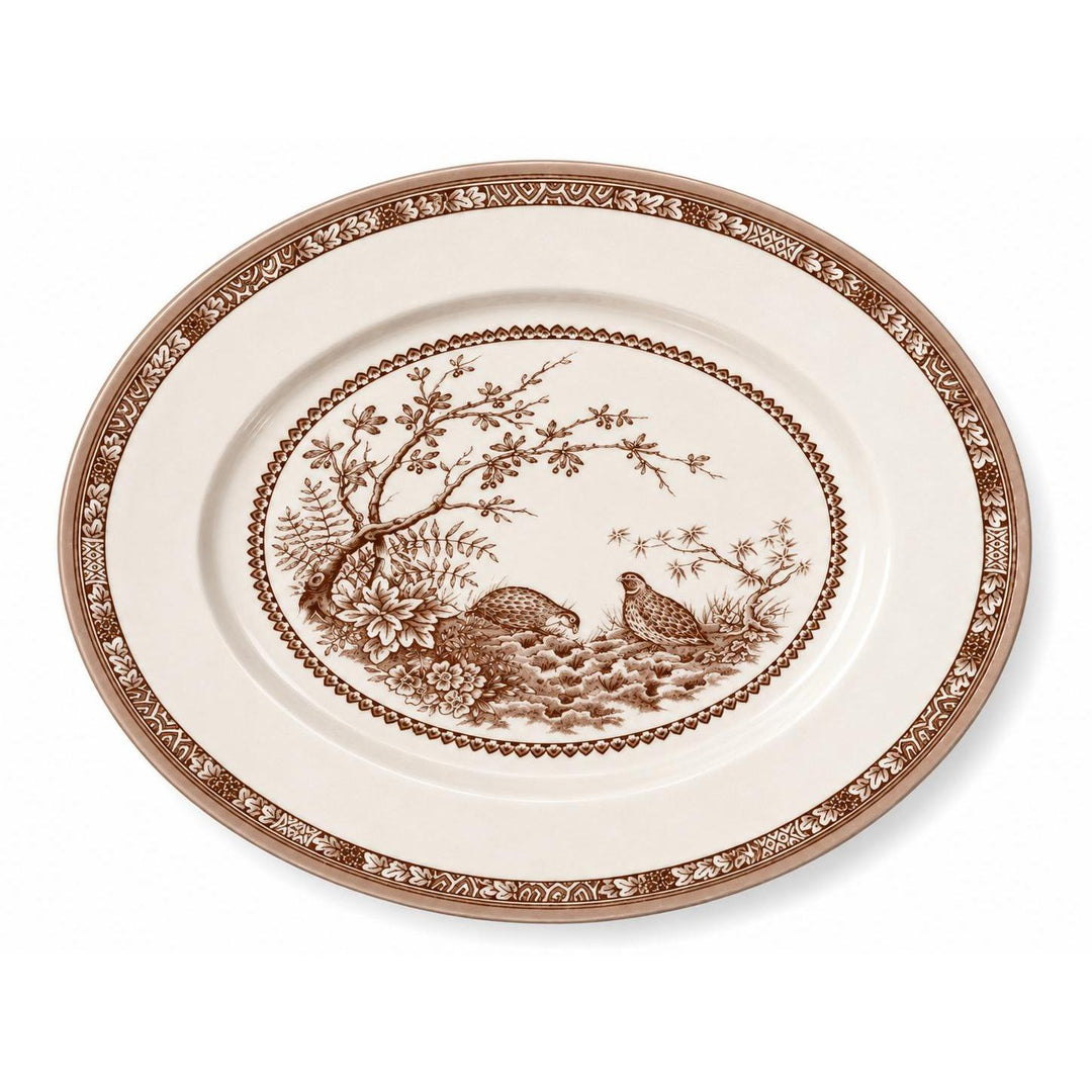 Quail China 12" Oval Platter