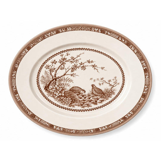 Quail China 12" Oval Platter
