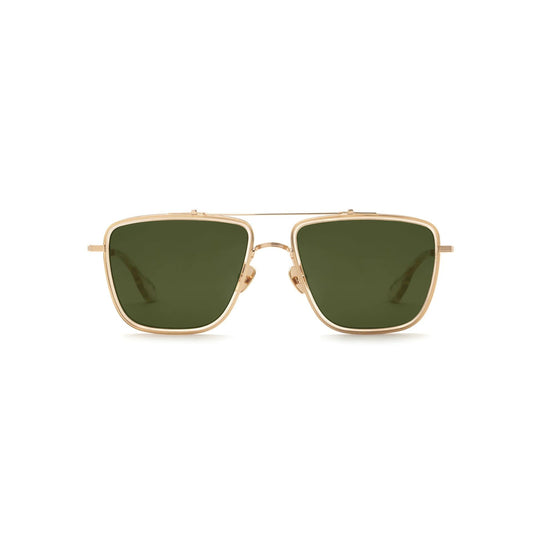 Krewe " Vail " Sunglasses-Sunglasses-18K Titanium + Haze-Grass Green (P)-Kevin's Fine Outdoor Gear & Apparel