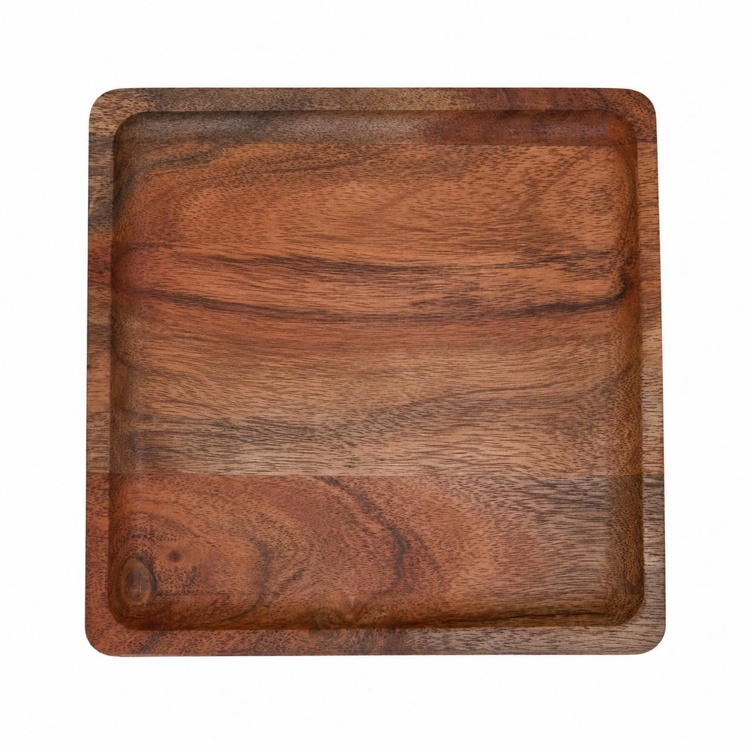 Small Square Acacia Wood Plate-Home/Giftware-Kevin's Fine Outdoor Gear & Apparel
