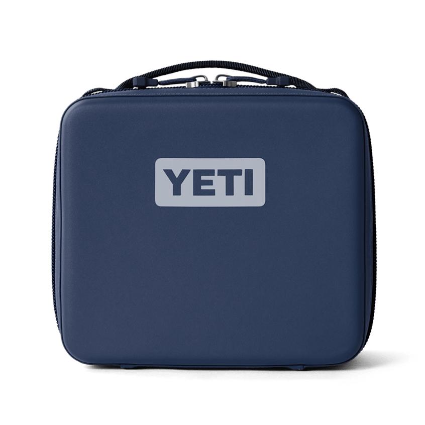 Navy blue YETI Daytrip 3L insulated lunch box with a rugged, water-resistant exterior and top carry handle.