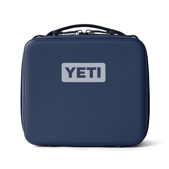 Navy blue YETI Daytrip 3L insulated lunch box with a rugged, water-resistant exterior and top carry handle.