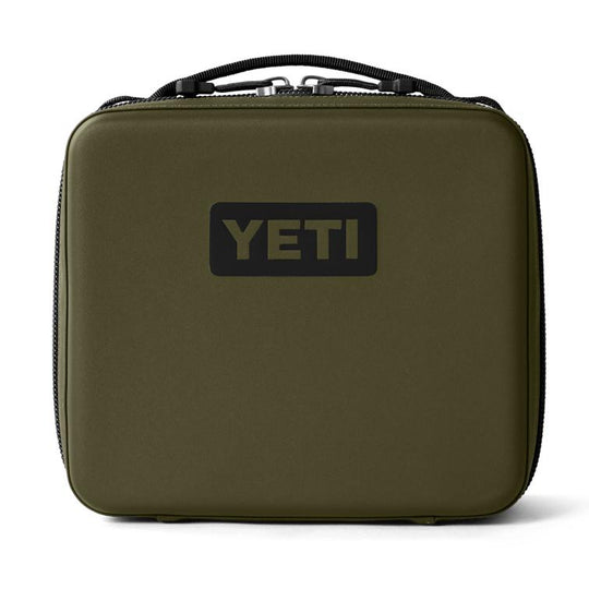 Olive green YETI Daytrip 3L insulated lunch box with a rugged, water-resistant exterior and top carry handle.