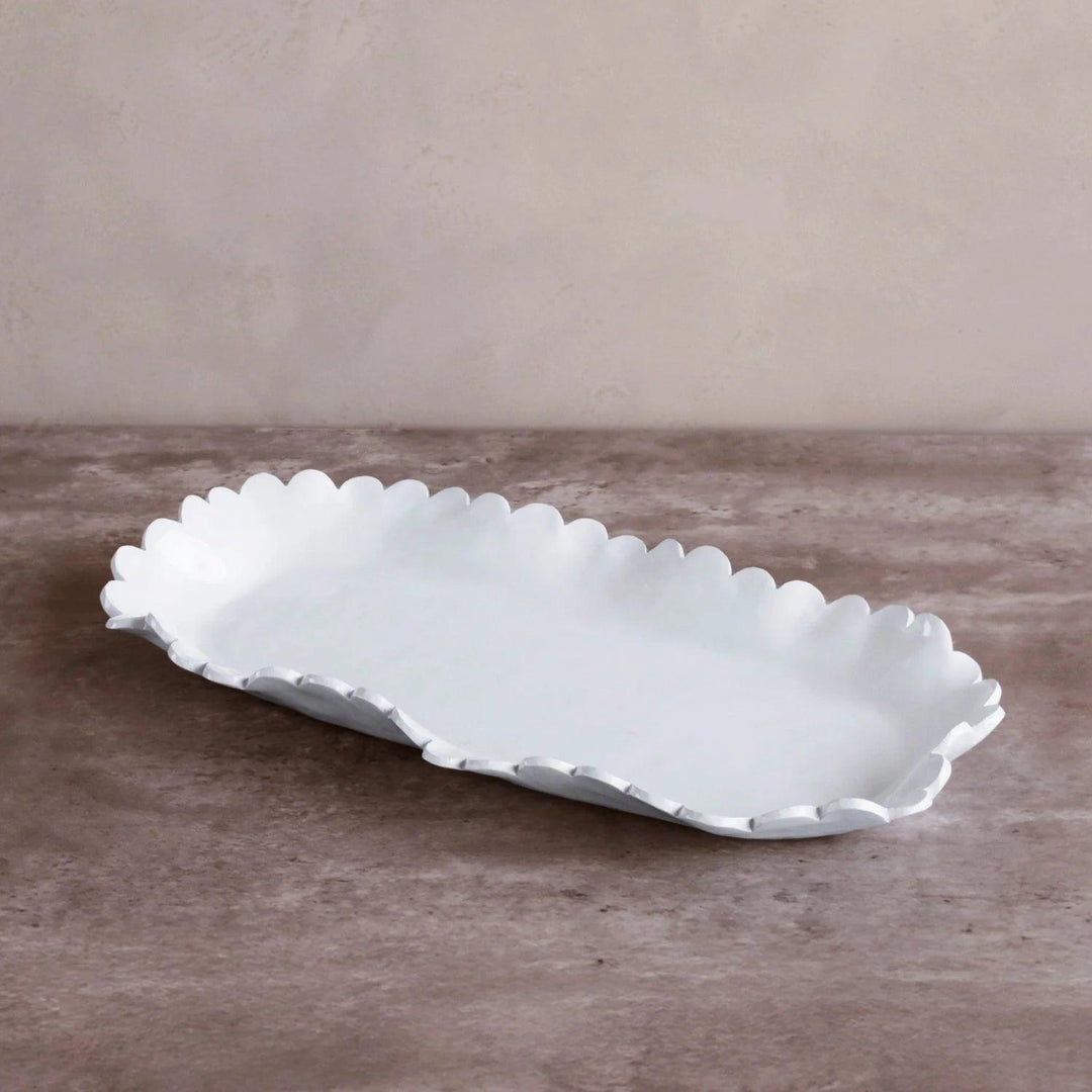 Beatriz Ball Vida Colette Oblong Platter-Home/Giftware-White-Kevin's Fine Outdoor Gear & Apparel